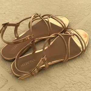 gold Merona sandals